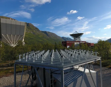 EISCATS radaranlegg i Tromsø.