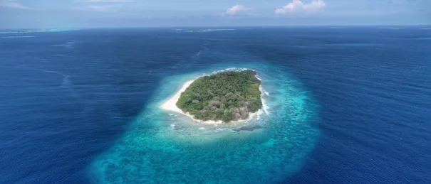 Haa Alifu atoll in the Maldives, a country vulnerable to rising sea levels.