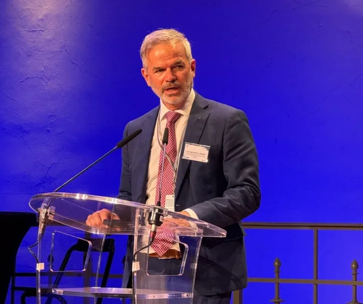 Christian Hauglie-Hanssen, Director General of the Norwegian Space Agency during the signing of Space4Ocean.