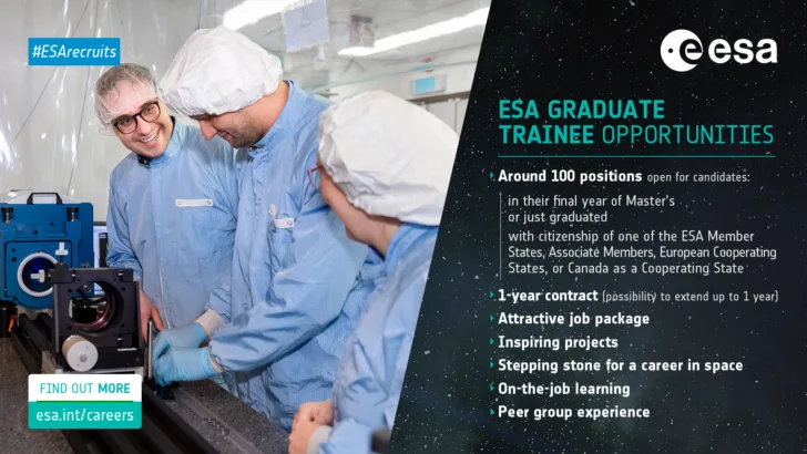 Dette er noe av det som ESA kan tilby nyutdannede.