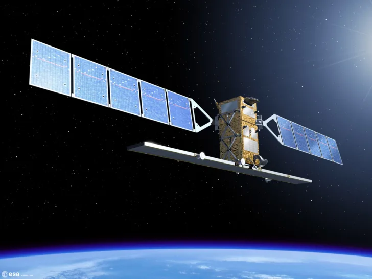 Den europeiske miljøsatellitten Sentinel 1.