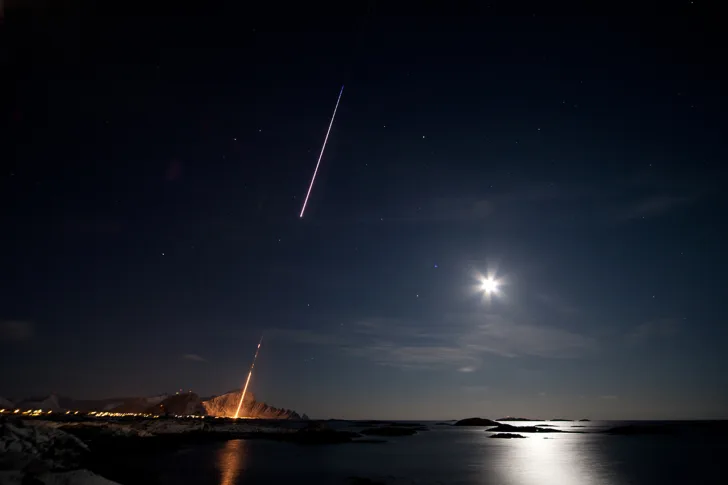 Sonderakett skutt opp fra Andøya.