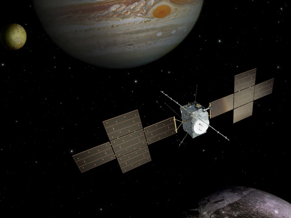 Juice skal undersøke Jupiter og dens ismåner, og har norsk teknologi ombord.