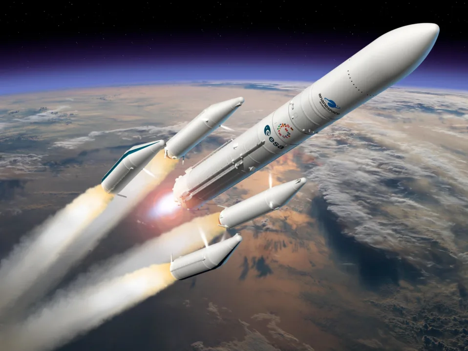 Ariane 64 under oppskyting.