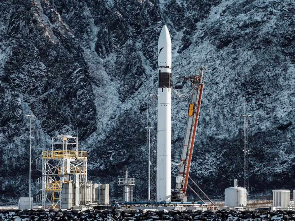 Spectrum-raketten til Isar Aerospace står klar på Andøya Spaceport.