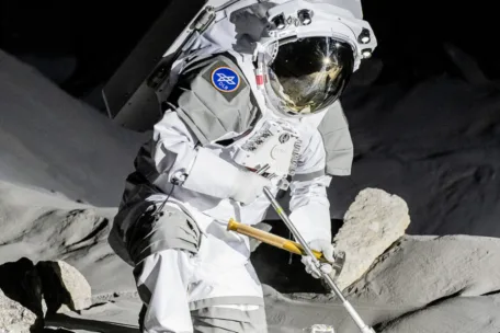 I LUNA kan astronauter øve seg på å ta prøver av stein og bore i den kunstige måneoverflaten ned til tre meters dyp.