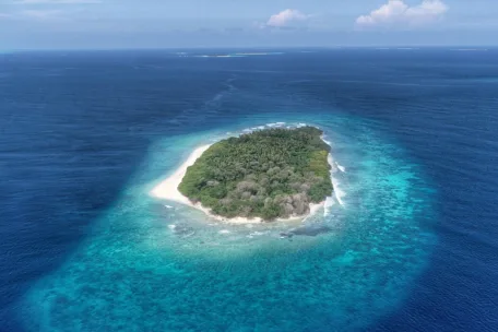 Haa Alifu atoll in the Maldives, a country vulnerable to rising sea levels.
