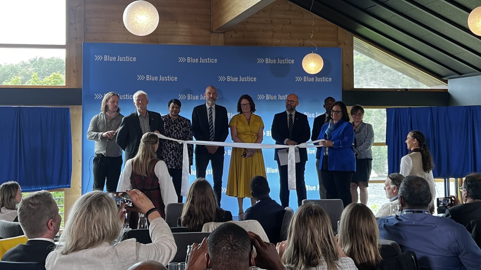 Blue Justice, Norges program mot internasjonal fiskerikriminalitet, feiret fem år. Det skjedde med brukerkonferanse i Oslo 18.-21. juni 2024. Her fra åpningen.