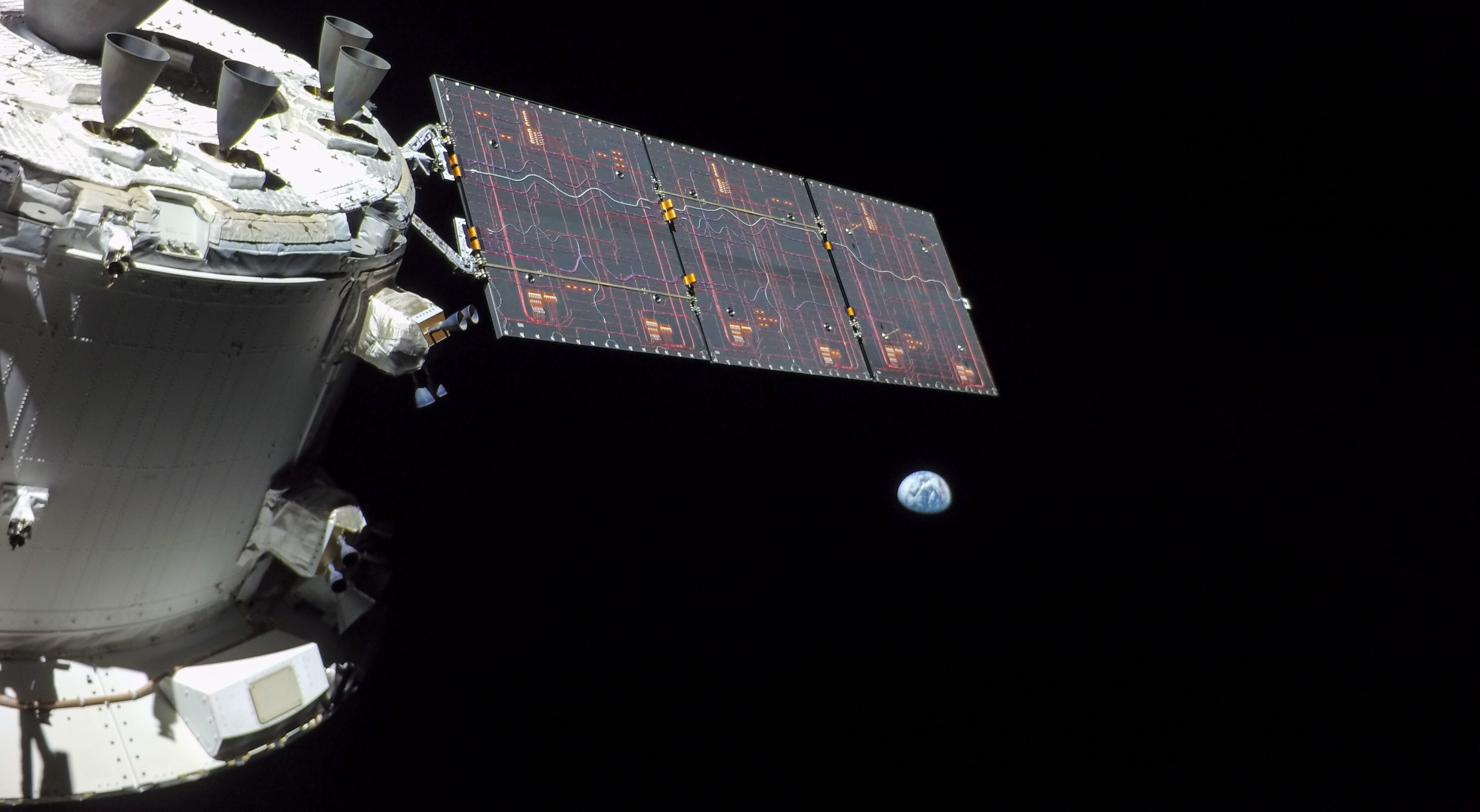 Den europeiske service-modulen i Artemis-programmet i rommet.