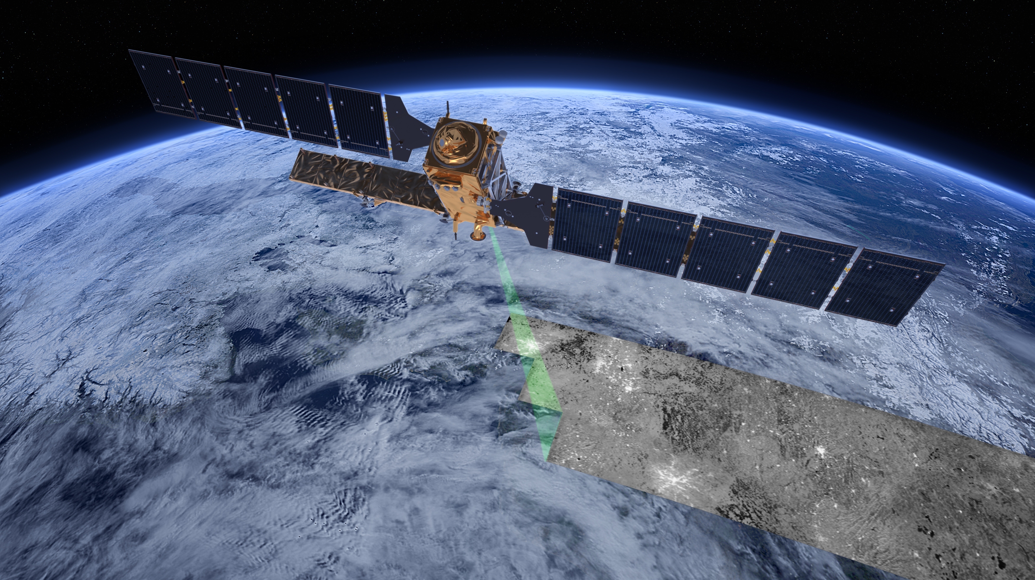 Sentinel-1 er en radarsatellitt i Copernicus-programmet. Den ser blant annet havis, oljesøl og skipstrafikk for norske brukere.