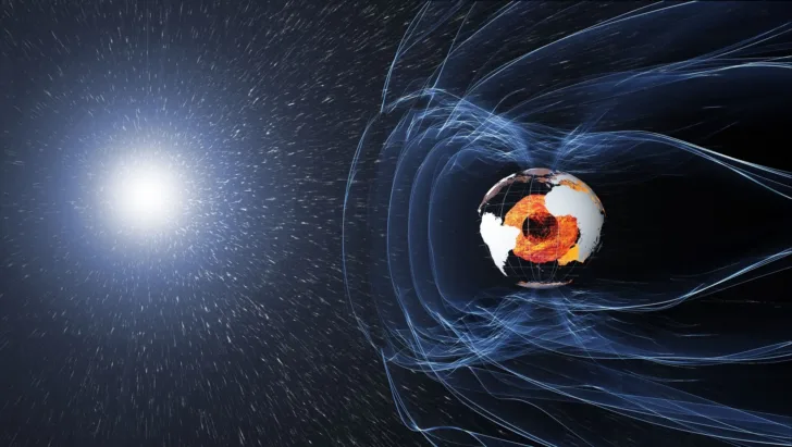 Jordas magnetfelt beskytter mot kosmisk stråling.