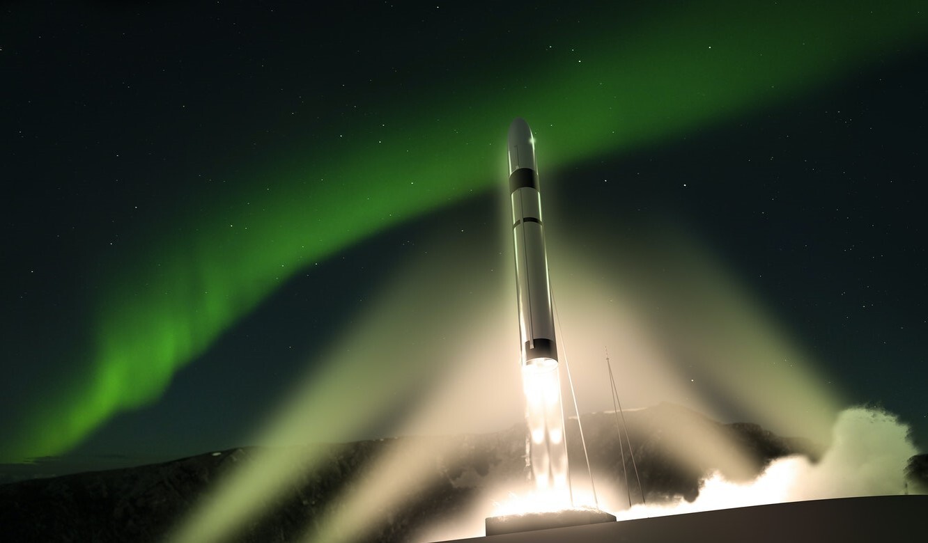 Slik kan en oppskyting fra Andøya Space for småsatellitter se ut.