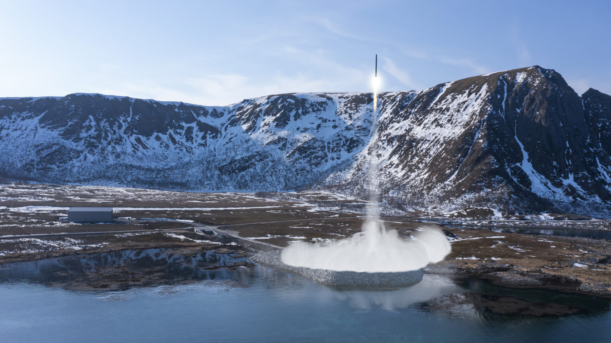 Slik kan en oppskyting av småsatellitt fra Andøya Spaceport se ut.
