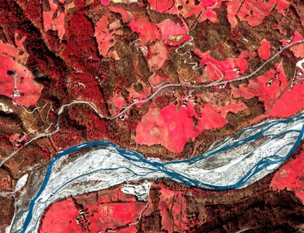 Hyperspectral image captured by NEO.