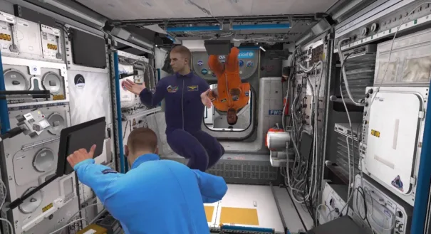 The Norwegian company PaleBlue has created virtual reality for NASA og ESA astronauts.