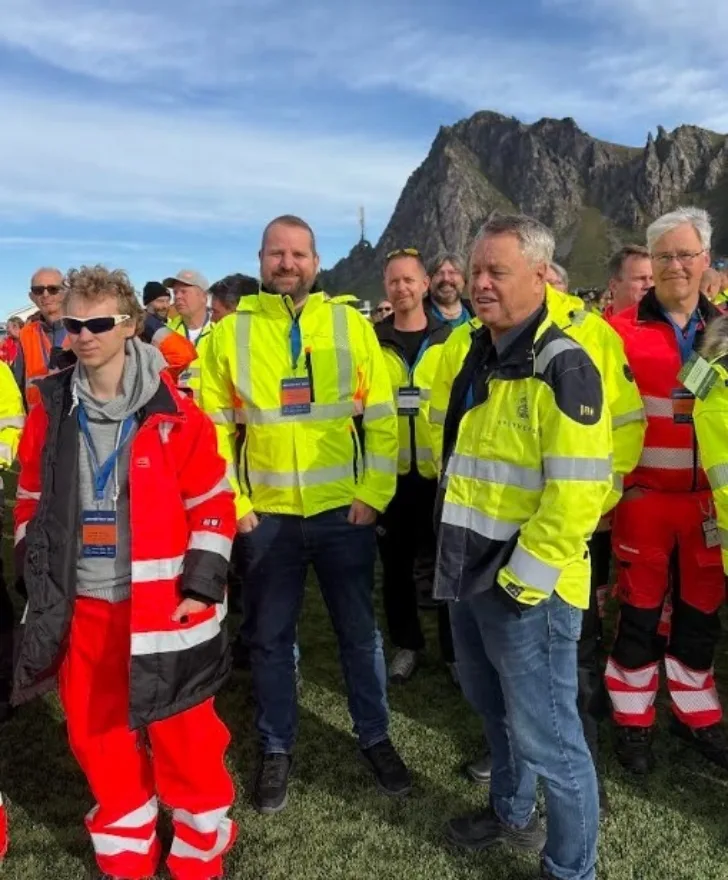 Kristian Svartveit (midt på bildet) under Jammertest 2025.