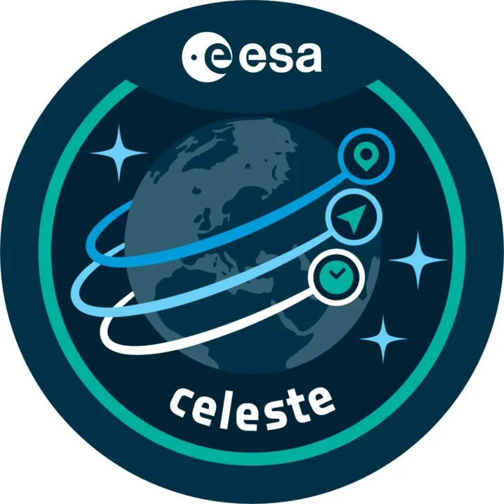 Logoen til ESAs prosjekt Celeste LEO-PNT.