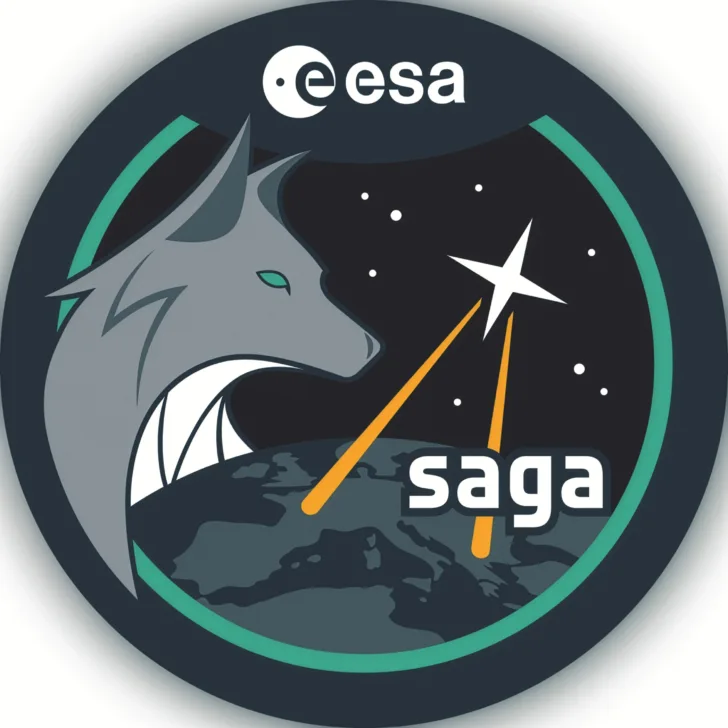 Logoen til den kommende småsatellitten Saga.