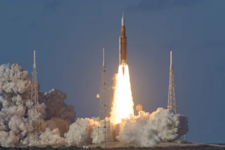 Artemis II ble skutt opp 2. april 2026.