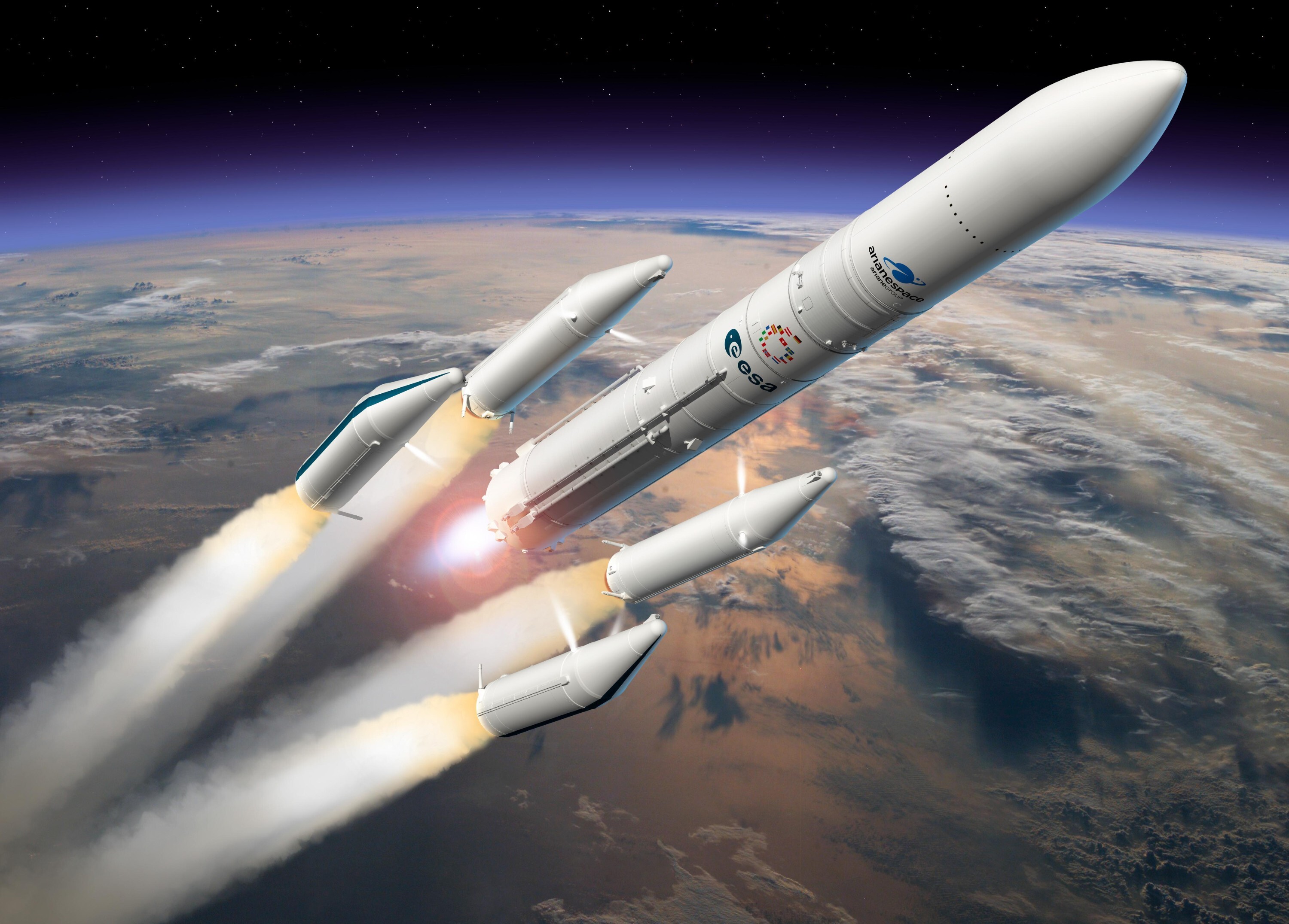 Ariane 64 under oppskyting.
