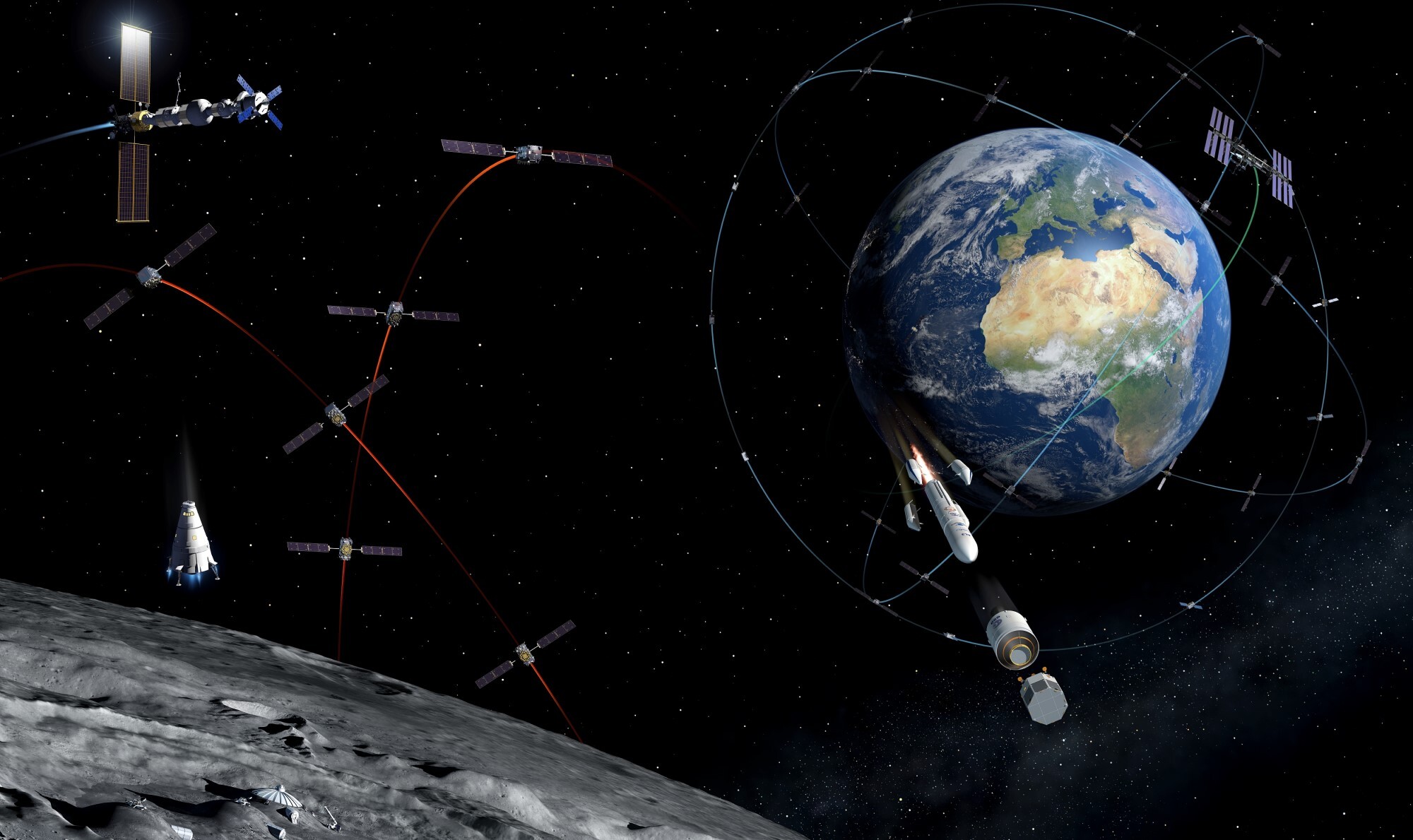 ESAs program Lunar Pathfinder utvikler satellittnavigasjon til bruk på månen.