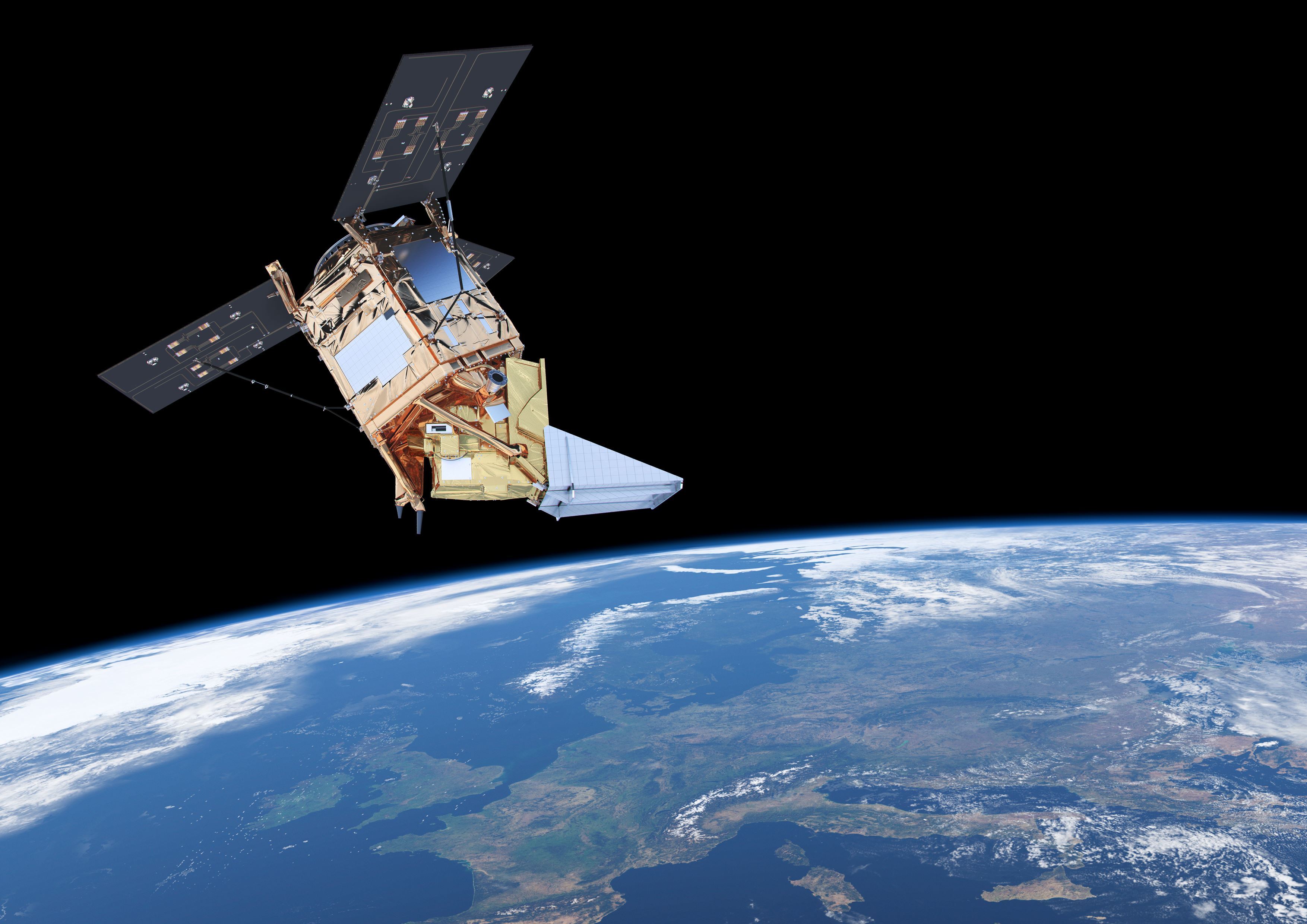 Sentinel-5P ser luftkvaliteten over byer og tettsteder.