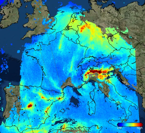 Sentinel-5P NO2 Europa
