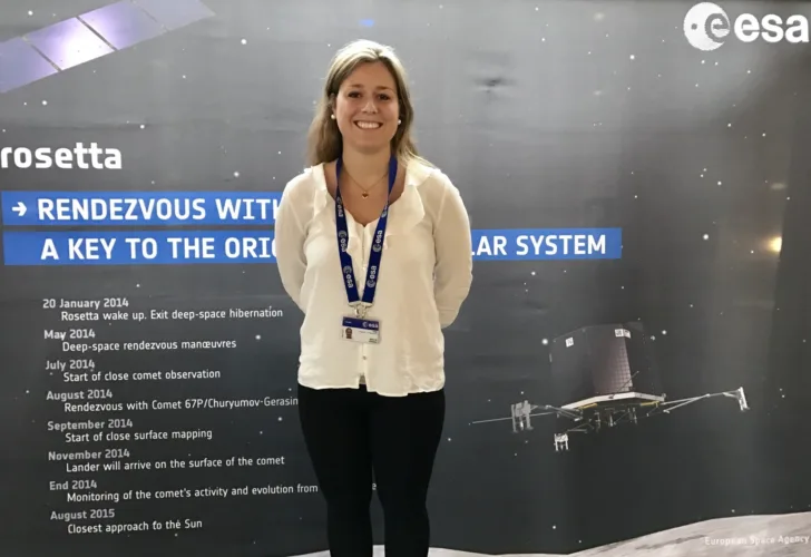 Emilie Udnæs er en av de norske studentene som har vært på utplassering hos ESA.