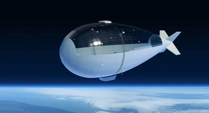 Det elektriske og selvstyrte luftskipet Stratobus er en pseudosatellitt, en mellomting mellom en satellitt og en drone.