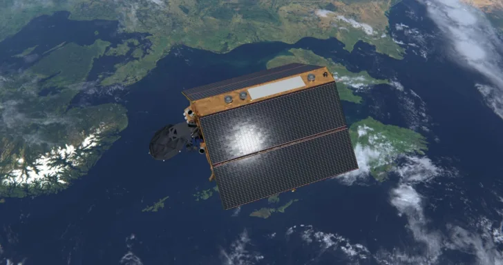 Sentinel-6, her over Nord-Norge og Arktis, skal måle verdens havnivå.