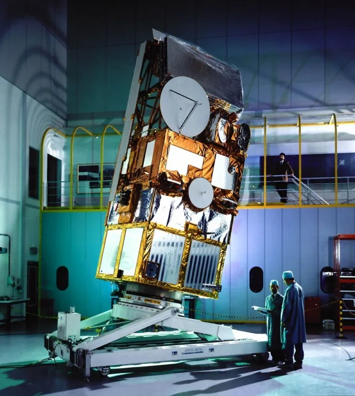 ERS-1 under testing hos ESA i Nederland.