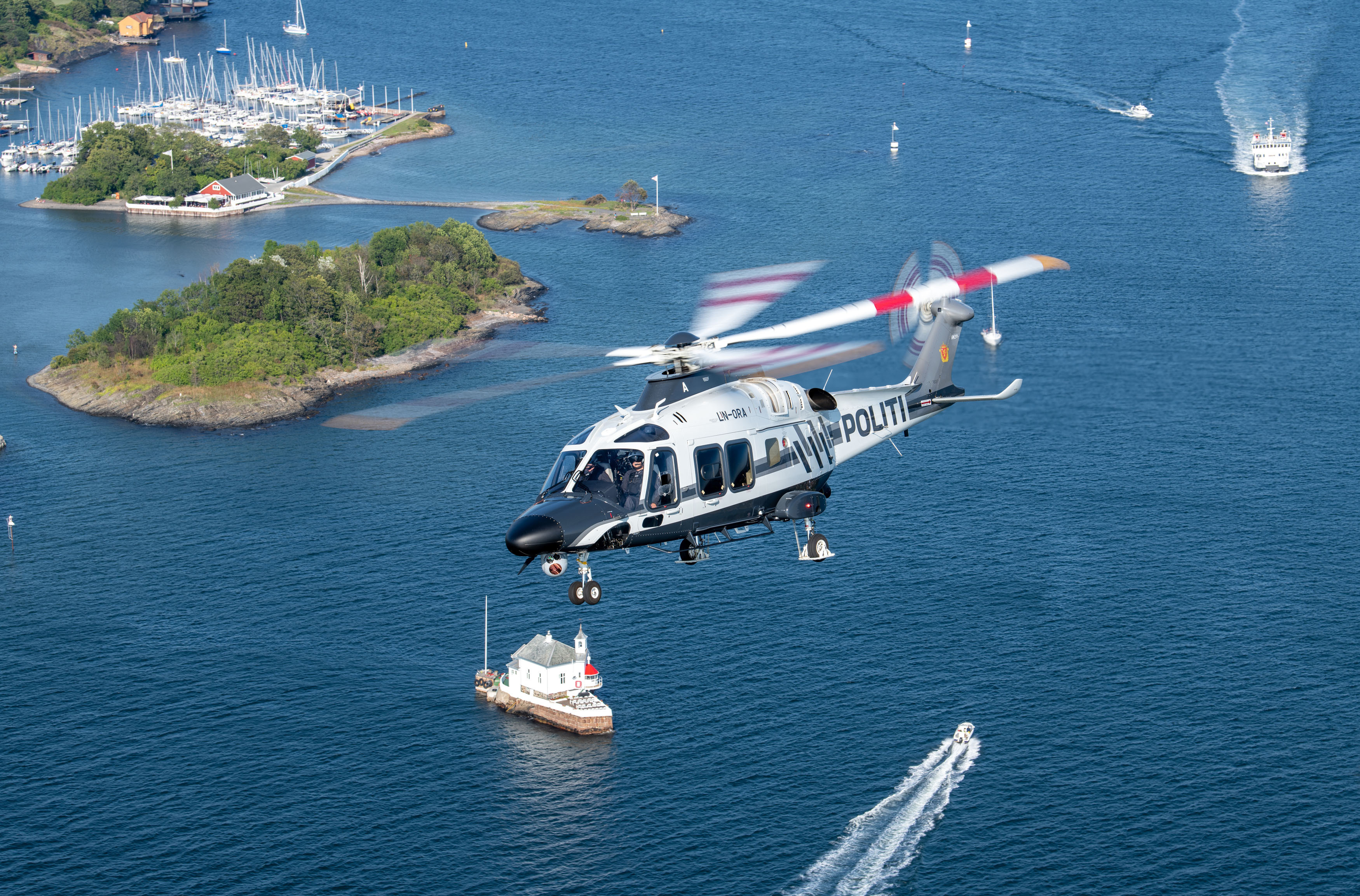 Norsk politihelikopter.